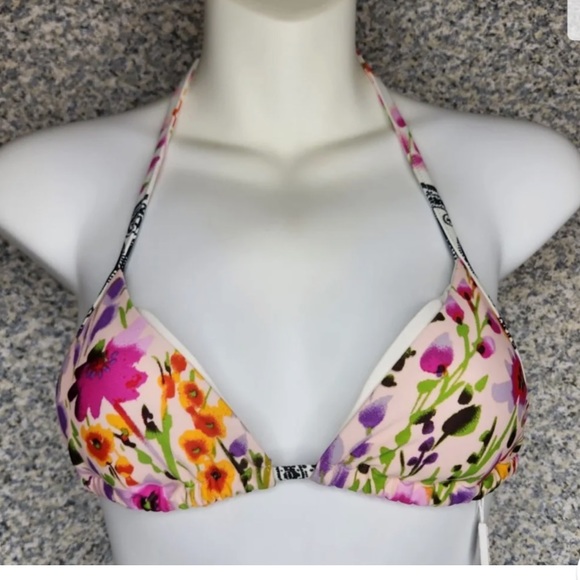 NWT Ray String Bikini Multicolor Floral Boho Print Junior's Small - Picture 3 of 7